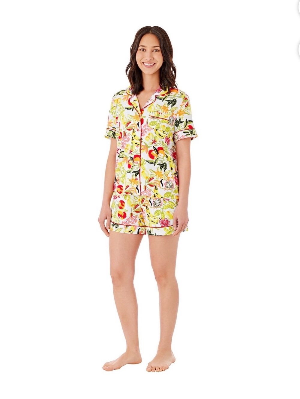 Member's Mark Women's 2 Piece Notch Collar Short Pajama Set